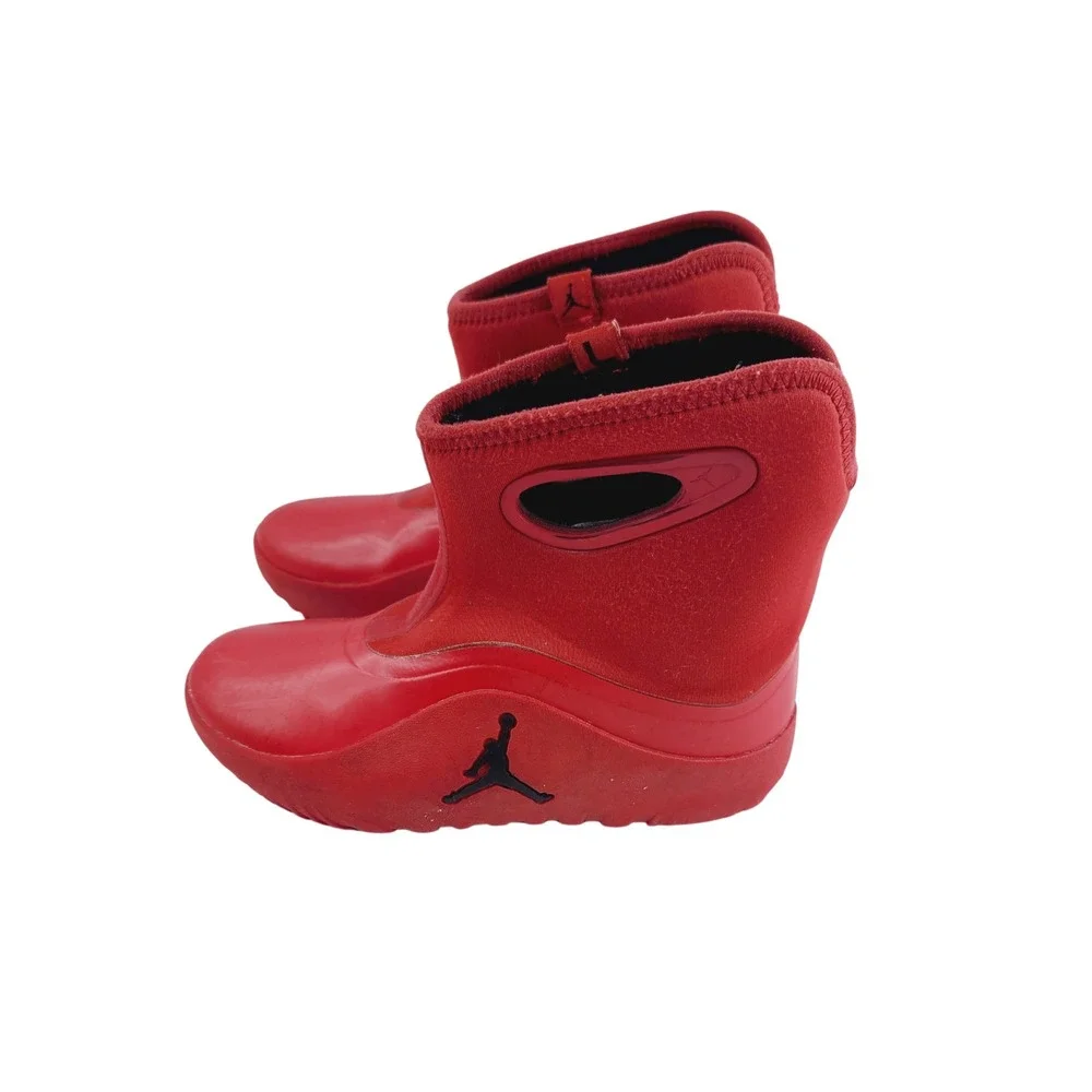 Nike Air Jordan Youth Sneakers, Unisex Size 1Y, Red/black